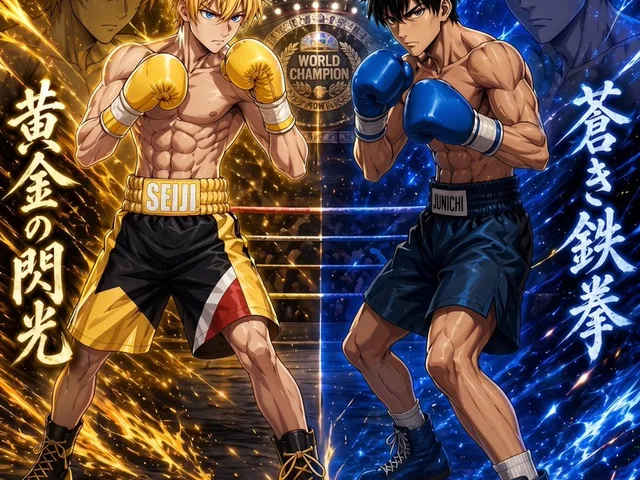 Anime Boxing Title Match Poster preview image 1