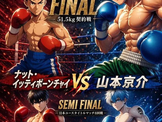 Anime Boxing Match Poster preview image 1