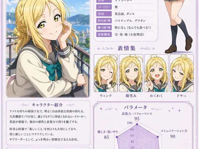 Anime Character Profile Sheet preview image 1