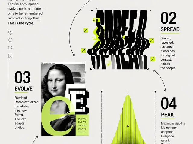 Meme Lifecycle Editorial Infographic preview image 1