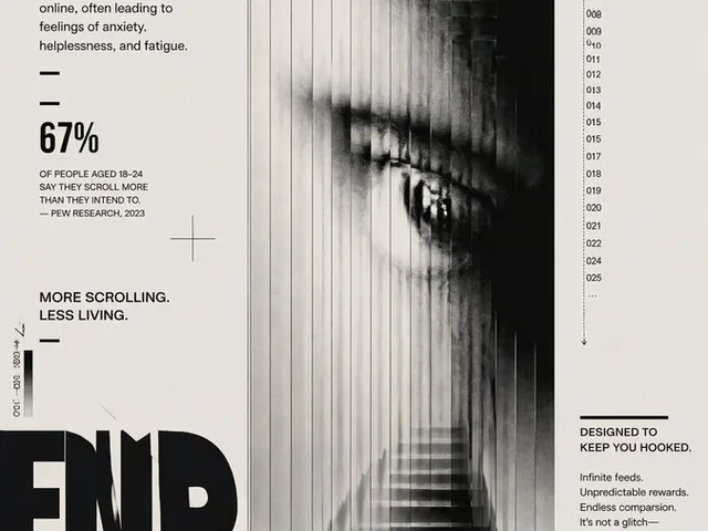 Doomscrolling Editorial Poster preview image 1