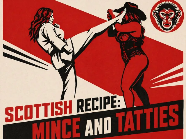 Vintage Red Propaganda Fight Poster preview image 1