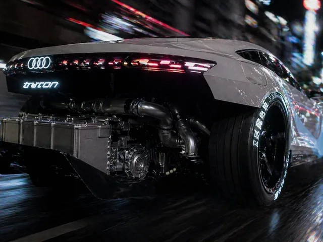 Cyberpunk Audi Rear Chase Shot preview image 1