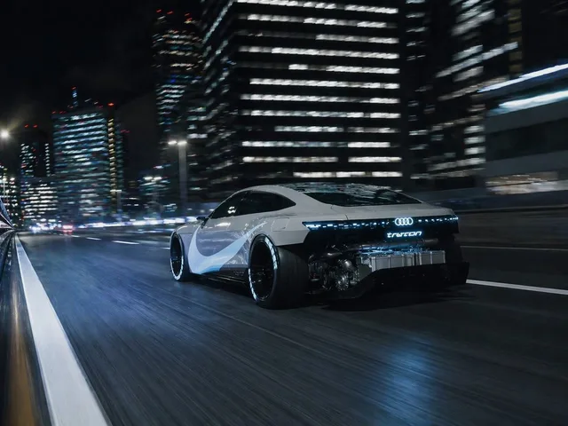 Futuristic EV Racing Through City Night preview image 1