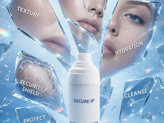Futuristic Cyber Skincare Product Ad preview image 1
