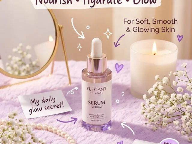 Pastel Luxury Skincare Ad preview image 1