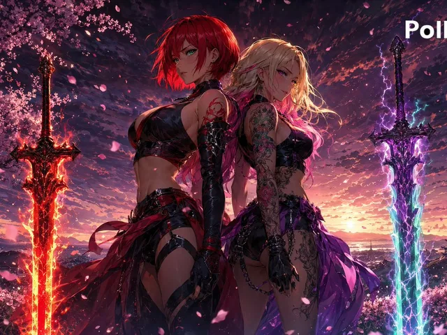 Back-to-Back Sirens in Sakura Dusk preview image 1