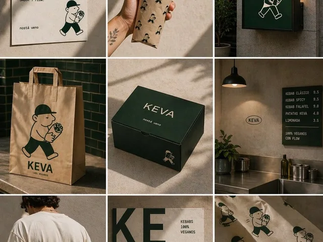 KEVA Vegan Kebab Brand Moodboard preview image 1