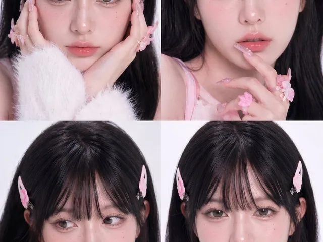 Pink Kawaii Beauty Collage preview image 1