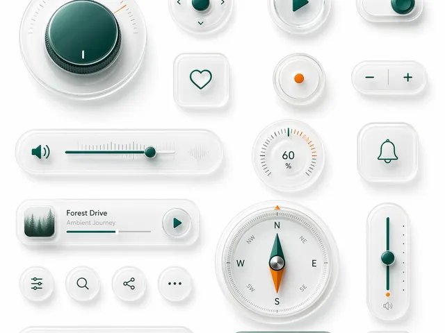 仿拟玻璃 UI 套件板 preview image 1