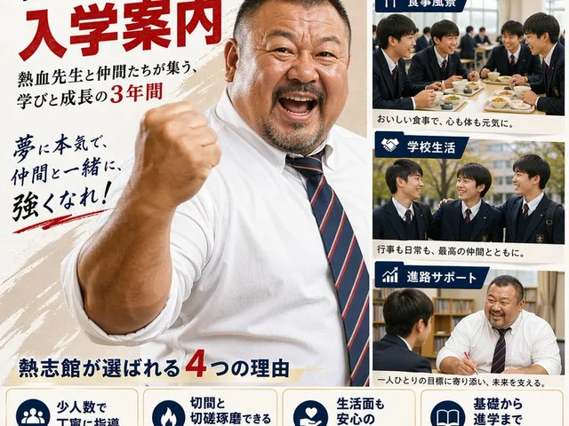 Japanese Boys High School Admissions Poster preview image 1
