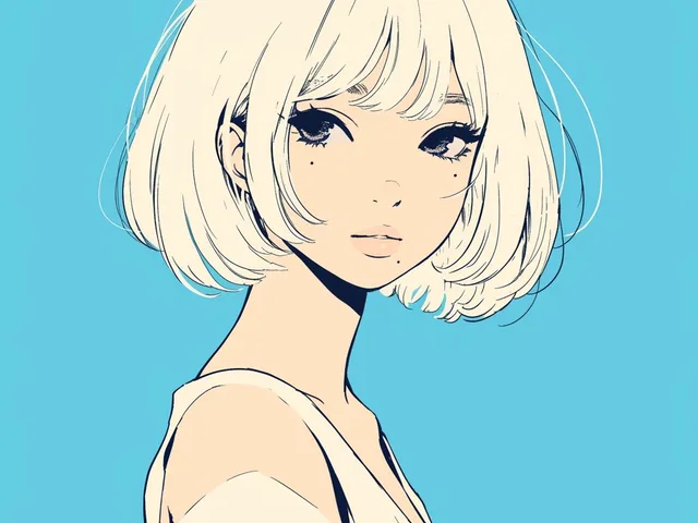 Minimalist Anime Girl Side Profile preview image 1