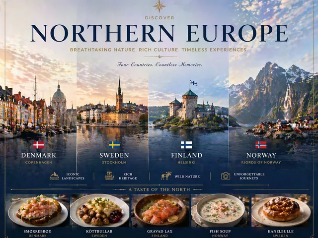 Luxury Northern Europe Travel Poster preview image 1