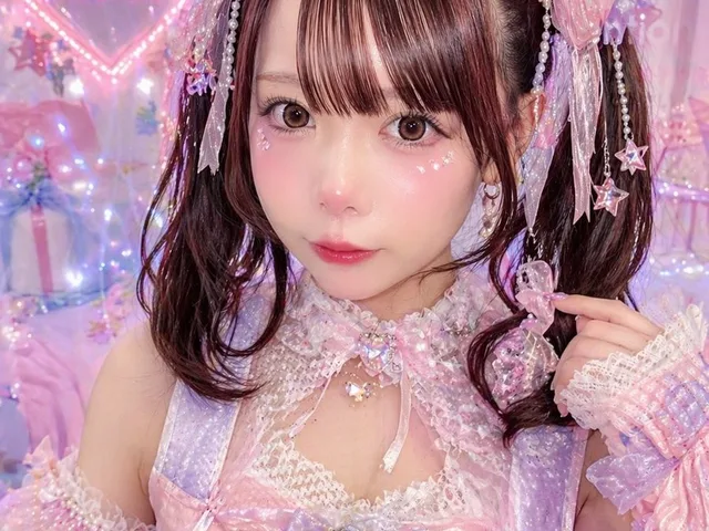 Pastel Idol Portrait with Neon Heart preview image 1