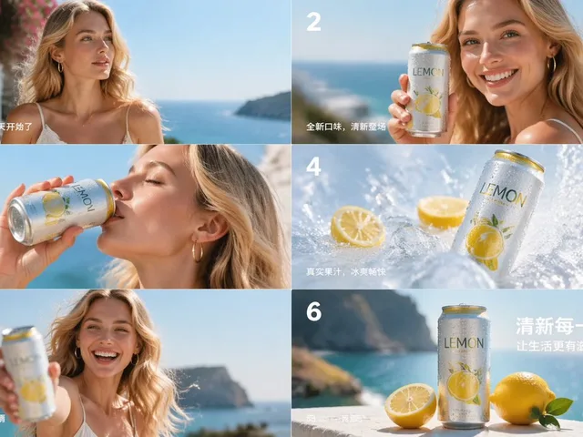 Lemon Drink Ad Storyboard preview image 1