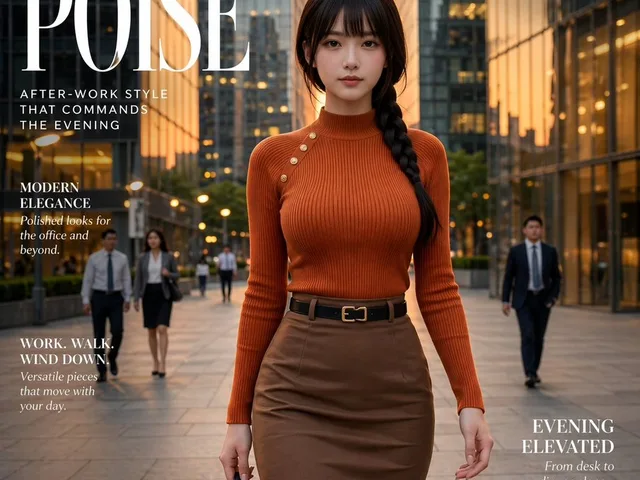 Elegant City Fashion Magazine Cover preview image 1