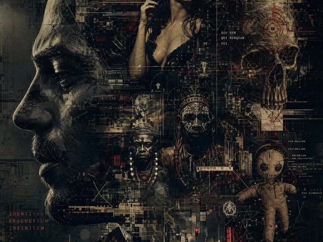 Occult Cyber-Gothic Collage Poster preview image 1