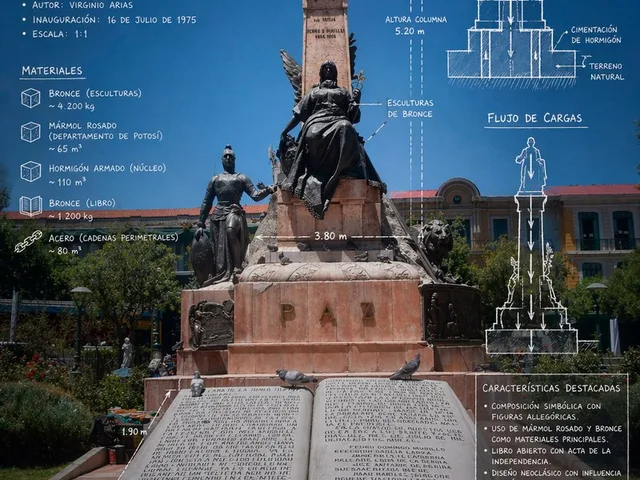Monument Architectural Infographic Poster preview image 1