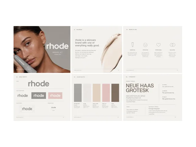 Minimal Skincare Brand Kit Board preview image 1