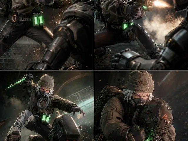 2x2 Sci-Fi Combat Action Grid preview image 1