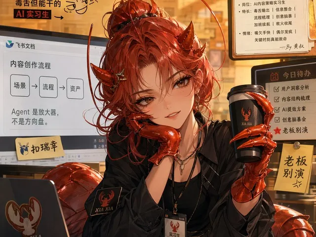 Demon AI Intern Office Poster preview image 1