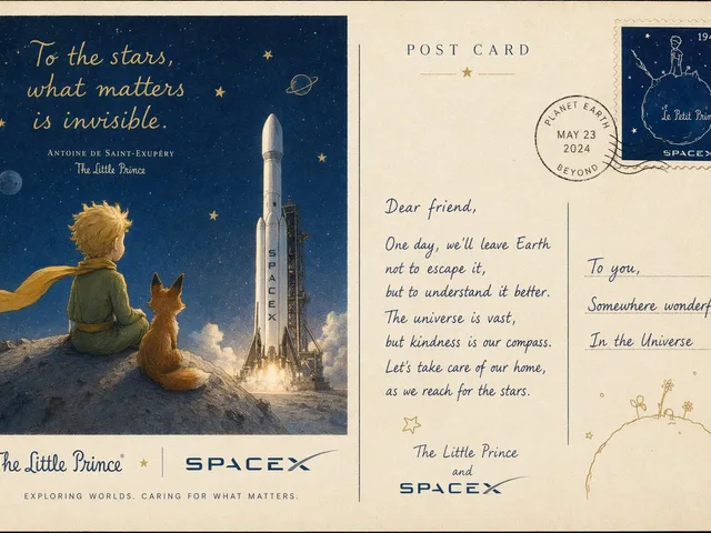 Vintage Little Prince Space Postcard preview image 1