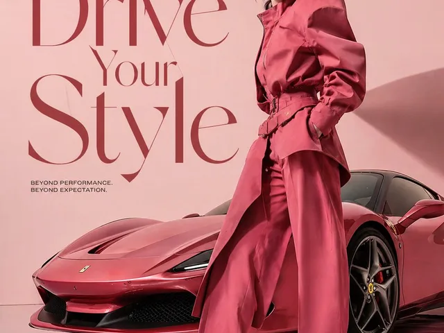 Korean Model and Luxury Car Advertisement preview image 1