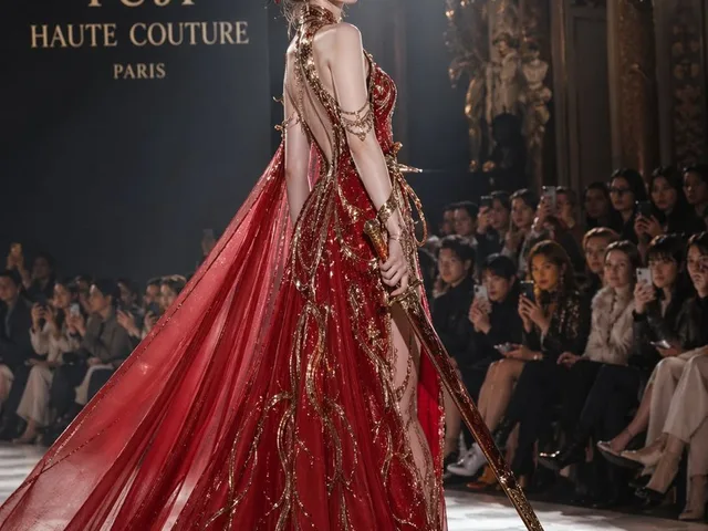 High fashion dress show prompt preview image 1