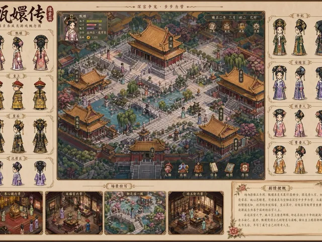 Historical drama pixel art concept preview image 1
