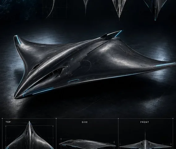 Biomimetic Skyray Aircraft Poster preview image 1