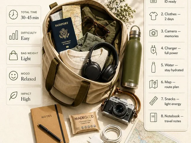 Weekend Trip Packing Infographic preview image 1