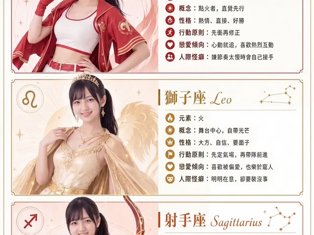 Fire Sign Zodiac Character Poster preview image 1