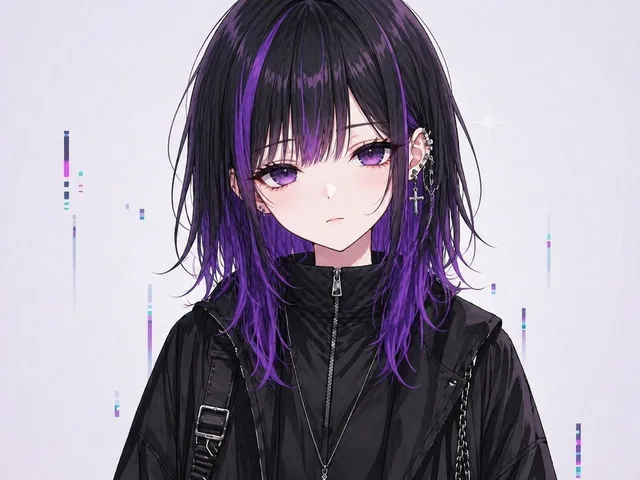 Goth Streetwear Anime Icon Portrait preview image 1