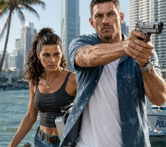 Miami Dock Action Movie Still preview image 1