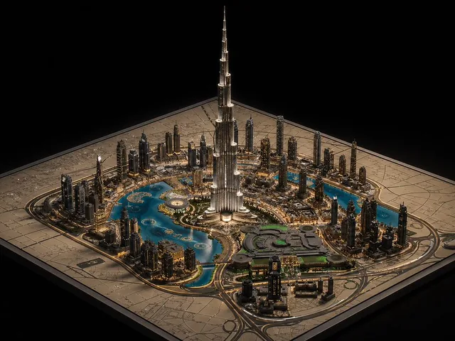 Luxury Miniature Dubai City Model preview image 1