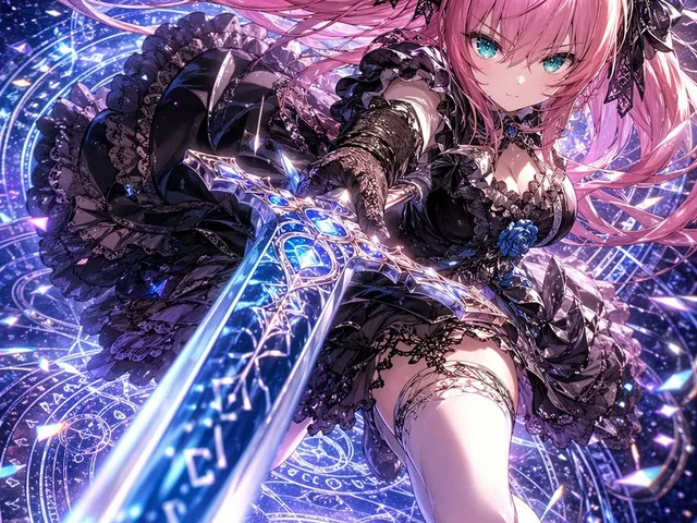 Gothic Magical Swordswoman preview image 1