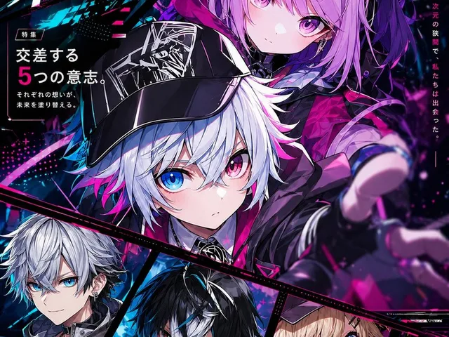 Cyberpunk Anime Magazine Cover preview image 1