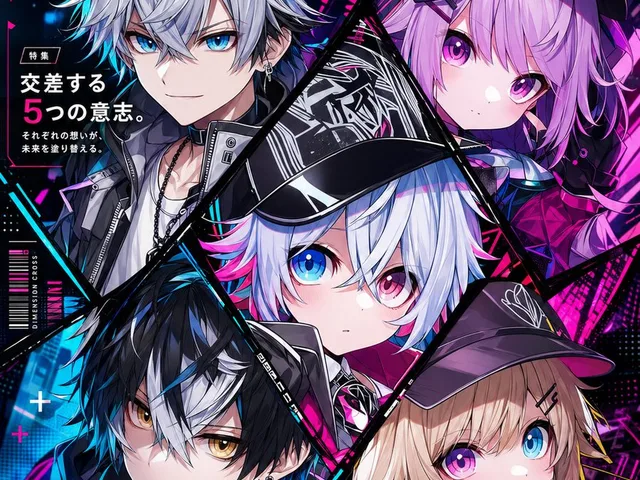 Neon Anime Magazine Cover preview image 1