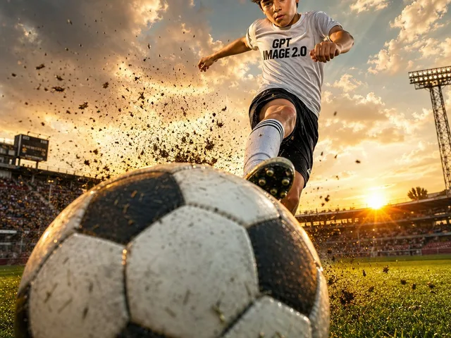 Dramatic Soccer Cinematic Action Shot preview image 1