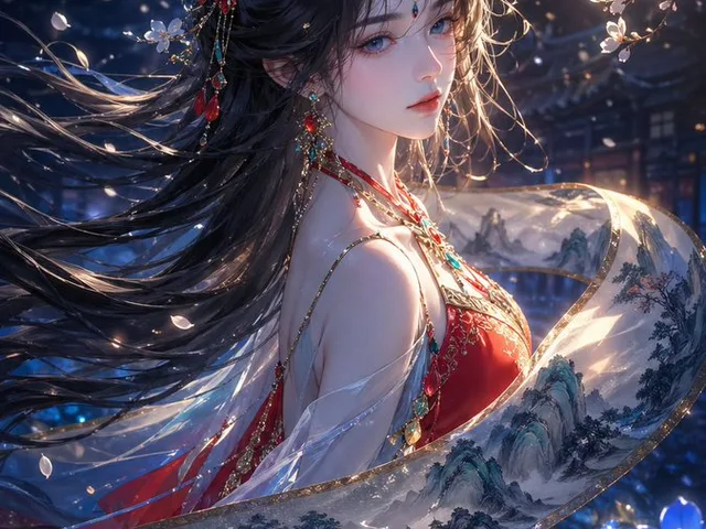 Oriental Fantasy Illustration Prompt preview image 1