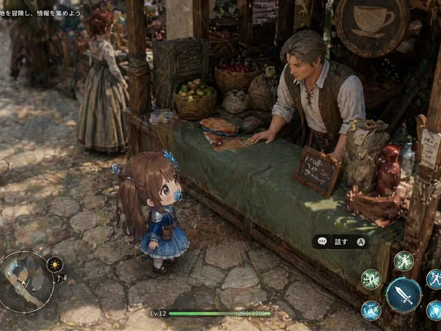 Isometric Fantasy RPG Market Bug Scene preview image 1
