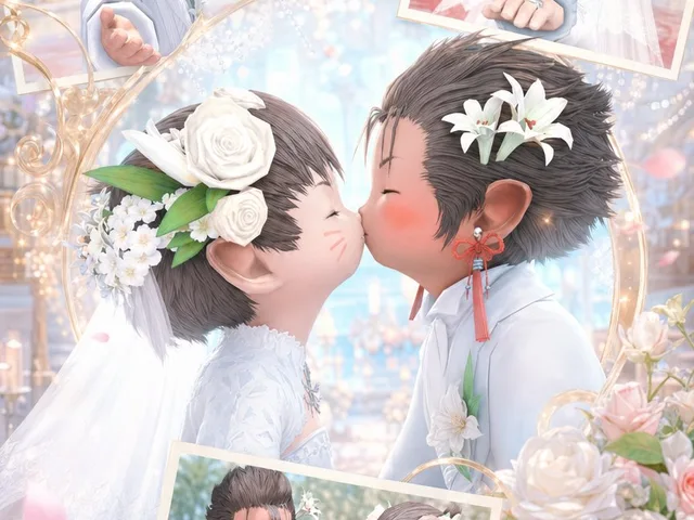 Fantasy Chibi Wedding Collage preview image 1