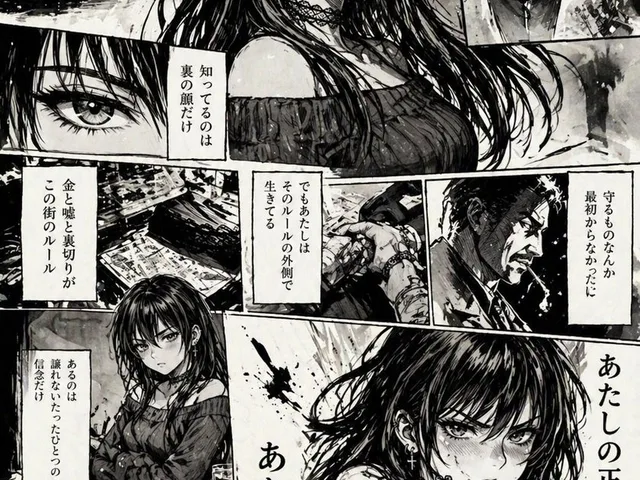 Hard-Boiled Noir Manga Woman Page preview image 1