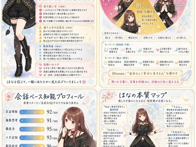 Anime Personality Infographic Poster preview image 1