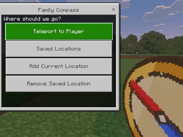 Minecraft风格家庭指南针UI preview image 1