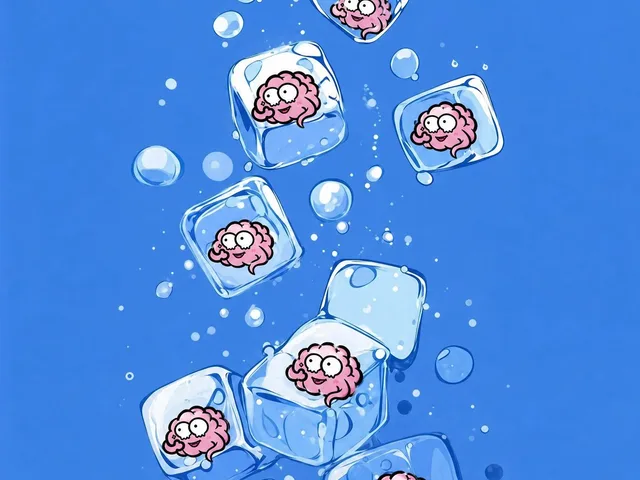Cute Brains Frozen in Ice Cubes preview image 1