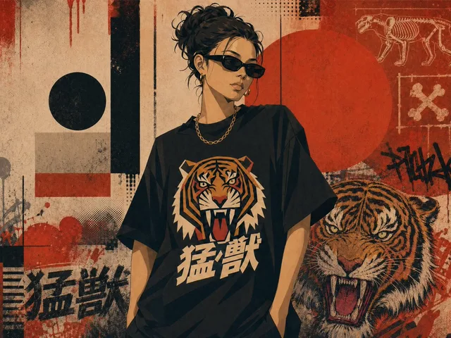 Grunge Tiger Streetwear Poster preview image 1