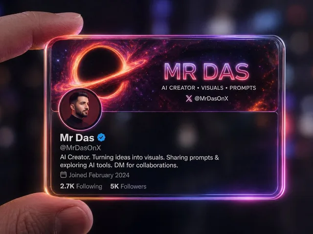 Futuristic Glass Profile ID Card preview image 1