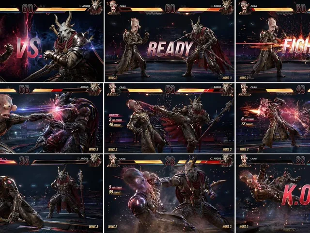 AAA Fighting Game Storyboard Grid preview image 1