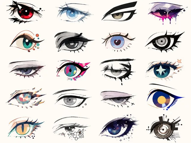 Illustrator-style eye design preview image 1